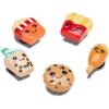 Crocs Jibbitz Food – Stylish Shoe Charms – Synthetic Material – Jibbitz Packs Shoe Charms – One-of-a-kinds(Bad But Cute Foods 5-Pack)