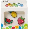 Crocs Jibbitz Food – Stylish Shoe Charms – Synthetic Material – Jibbitz Packs Shoe Charms – One-of-a-kinds(Fruit 3-Pack)