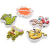 Crocs Jibbitz Packs for Shoes, and Sandals – Beautiful Accessory, Colorful Charms, and Constructed with Synthetic Material(Nickelodeon Throwback 5-Pack)