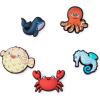 Crocs Jibbitz Shoe Charms – Wild Animal Multi Pack, Crocs Charms for Girls and Boys(Sea Friends)