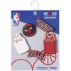 Crocs Jibbitz Shoe Charms, NBA Basketball Teams Sports Collection Multi Packs(Nba Chicago Bulls)