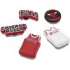 Crocs Jibbitz Shoe Charms, NBA Basketball Teams Sports Collection Multi Packs(Nba Chicago Bulls)