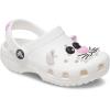 Crocs Kids’ Classic Clogs(White/Pink Tweed Cat)