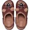 Crocs Kids’ Classic Lined I Am Clogs(Dark Clay/Brown Bear)