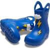 Crocs Kids’ Handle It Graphic Rain Boots(Blue Bolt)