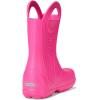 Crocs Kids’ Handle It Graphic Rain Boots(Pink Crush)
