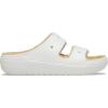 Crocs Unisex Adult Classic Cozzzy Towel Sandals, Fuzzy Slippers and Slides(White/Shitake)
