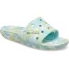 Crocs Unisex Adult Classic Graphic Slides(Pure Water/Multi Marbled Tie-dye)