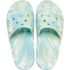 Crocs Unisex Adult Classic Graphic Slides(Pure Water/Multi Marbled Tie-dye)