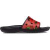 Crocs Unisex Adult Classic Graphic Slides(Red/Black)