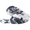 Crocs Unisex Adult Classic Graphic Slides(White/Black Marbled Tie-dye)