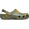 Crocs Unisex Adult Classic Marbled Tie-Dye Clogs(Aloe/Multi)
