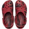 Crocs Unisex Adult Classic Marbled Tie-Dye Clogs(Pepper/Black)