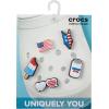 Crocs Unisex American Flag and Patriotic Collection Multi Packs USA 5 Pack