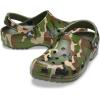 Crocs Unisex-Adult Classic Graphic Clogs(Army Green Camo)