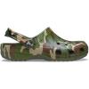 Crocs Unisex-Adult Classic Graphic Clogs(Army Green Camo)
