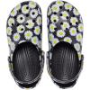 Crocs Unisex-Adult Classic Graphic Clogs(Black Daisy)