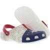 Crocs Unisex-Adult Classic Graphic Clogs(Blue White Green)