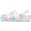 Crocs Unisex-Adult Classic Graphic Clogs(Rainbow)