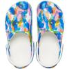 Crocs Unisex-Adult Classic Graphic Clogs(White/Multi)