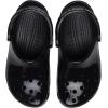 Crocs Unisex-Adult Classic Sparkly Clog, Metallic and Glitter Shoes(Black High Shine)