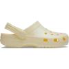 Crocs Unisex-Adult Classic Sparkly Clog, Metallic and Glitter Shoes(Buttercream)