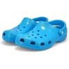Crocs Unisex-Adult Classic Sparkly Clog, Metallic and Glitter Shoes(Neon Ocean)
