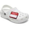Crocs Unisex-Adult Jibbitz Shoe Charms – Work Shoe Charm Singles, Cute Jibbitz Women and Men(Hello My Name is)