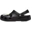 Crocs Unisex-Child Classic Glow in The Dark Clogs (Little Big Kid)(Black Cat)