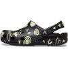 Crocs Unisex-Child Classic Glow in The Dark Clogs (Little Big Kid)(Black Space)