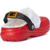 Crocs Unisex-Child Classic Holiday Lined Clogs (Little Big Kid)(Varsity Red/Multi)