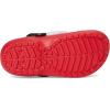 Crocs Unisex-Child Classic Holiday Lined Clogs (Little Big Kid)(Varsity Red/Multi)