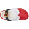 Crocs Unisex-Child Classic Holiday Lined Clogs (Little Big Kid)(Varsity Red/Multi)