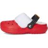 Crocs Unisex-Child Classic Holiday Lined Clogs (Little Big Kid)(Varsity Red/Multi)