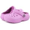 Crocs Unisex-Child Classic Lined Clog(Taffy Pink)