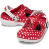 Crocs Unisex-Child Classic Lined Disney Clogs, Mickey and Minnie Mouse Shoes and Slippers(White/Multi Minnie Mouse)