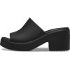 Crocs Women’s Brooklyn Slide Heel Heeled Sandal(Black/Black)