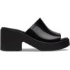 Crocs Women’s Brooklyn Slide Heel Heeled Sandal(Black/High Shine)