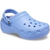 Crocs Womens Classic Lined Platform Clogs(Moon Jelly)