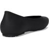 Crocs Women’s On the Clock Work Flats, Slip Resistant Work Shoes for Women, LiteRide Comfort(Black)