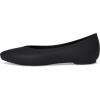 Crocs Women’s On the Clock Work Flats, Slip Resistant Work Shoes for Women, LiteRide Comfort(Black)
