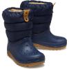 Crocs Classic Neo Puff Boot (Toddler)(Navy/Gum)