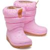 Crocs Classic Neo Puff Boot (Toddler)(Pink Tweed/Gum)