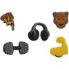 Crocs Jibbitz 5-Pack Sport Shoe Charms | Jibbitz(Get Swole 5-Pack)