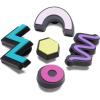 Crocs Jibbitz Packs for Shoes, and Sandals – Beautiful Accessory, Colorful Charms, and Constructed with Synthetic Material(90’S Shapes 5-Pack)