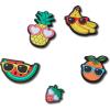 Crocs Jibbitz Shoe Charms – Super Fun Kids Multi Pack, Crocs Charms for Girls and Boys(Cute Fruit with Sunnies)