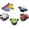 Crocs Jibbitz Shoe Charms – Super Fun Kids Multi Pack, Crocs Charms for Girls and Boys(Kid’S Mix 5-Pack)