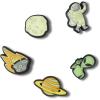 Crocs Jibbitz Shoe Charms – Super Fun Kids Multi Pack, Crocs Charms for Girls and Boys(Out Of Space 5-Pack)
