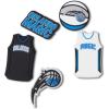 Crocs Jibbitz Shoe Charms, NBA Basketball Teams Sports Collection Multi Packs(Orlando Magic)