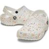 Crocs Kids’ Classic Graphic Clogs(White/Multi Paint Splatter)